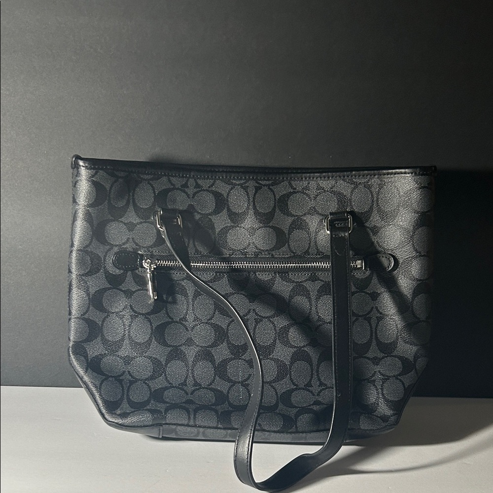 Coach Black Patterned Clutch